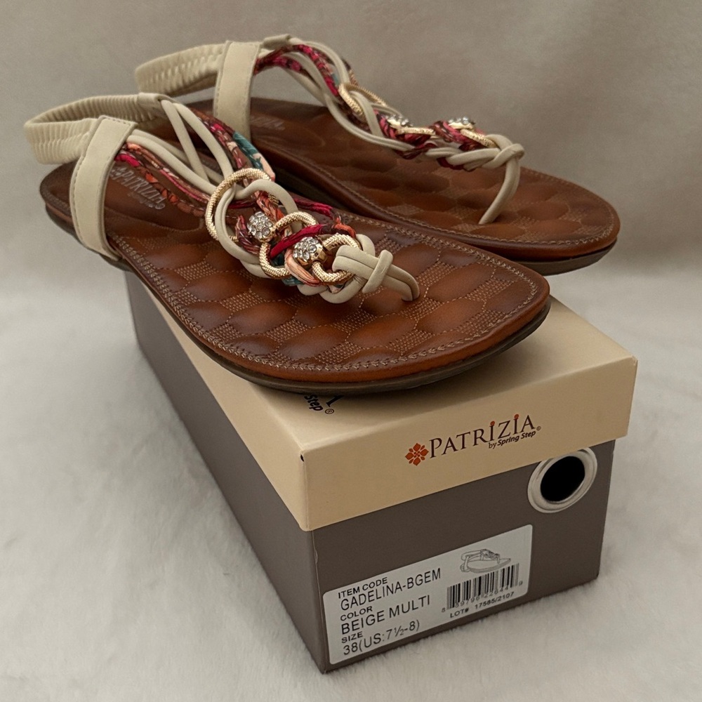 Patrizia Beige and Multi-Color Women's Sandals
